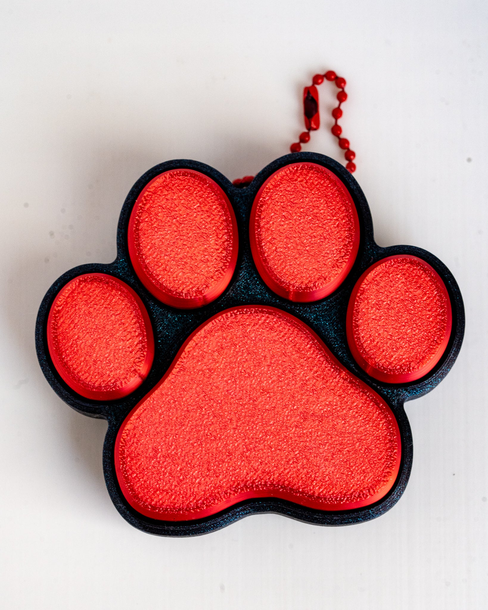 Cat Paw Clicker Keyring | 3D Printed Paw Desk Clicker | Magic Moments 3D Farm