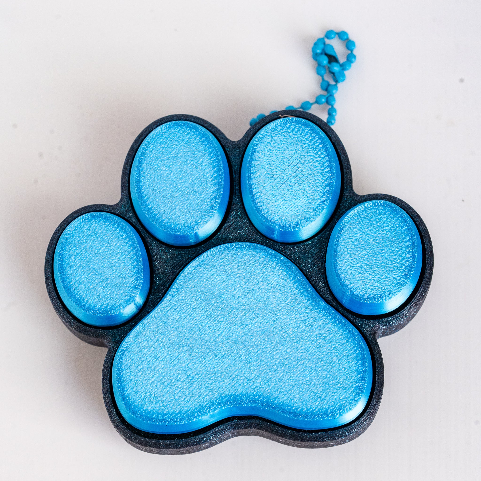 Cat Paw Clicker Keyring | 3D Printed Paw Desk Clicker | Magic Moments 3D Farm