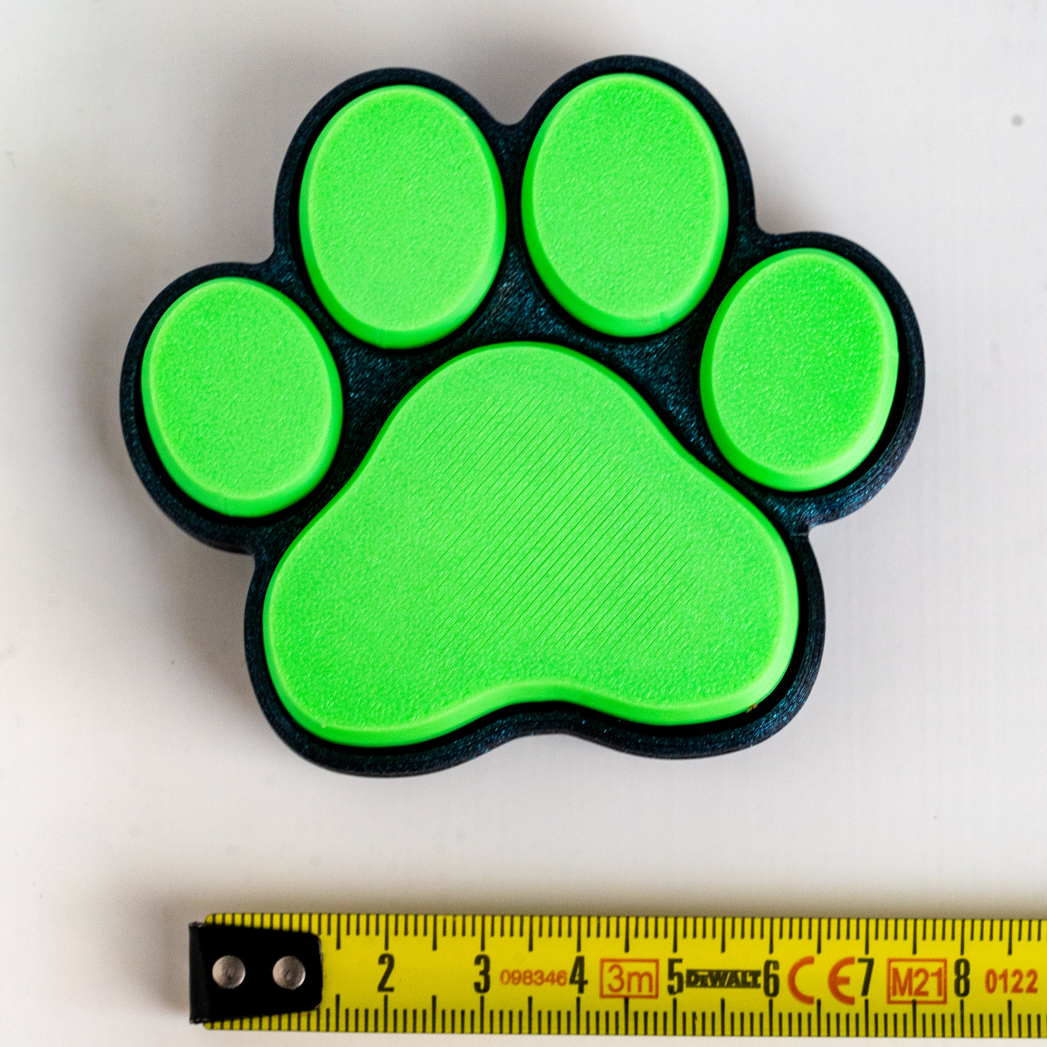 Cat Paw Clicker Keyring | 3D Printed Paw Desk Clicker | Magic Moments 3D Farm