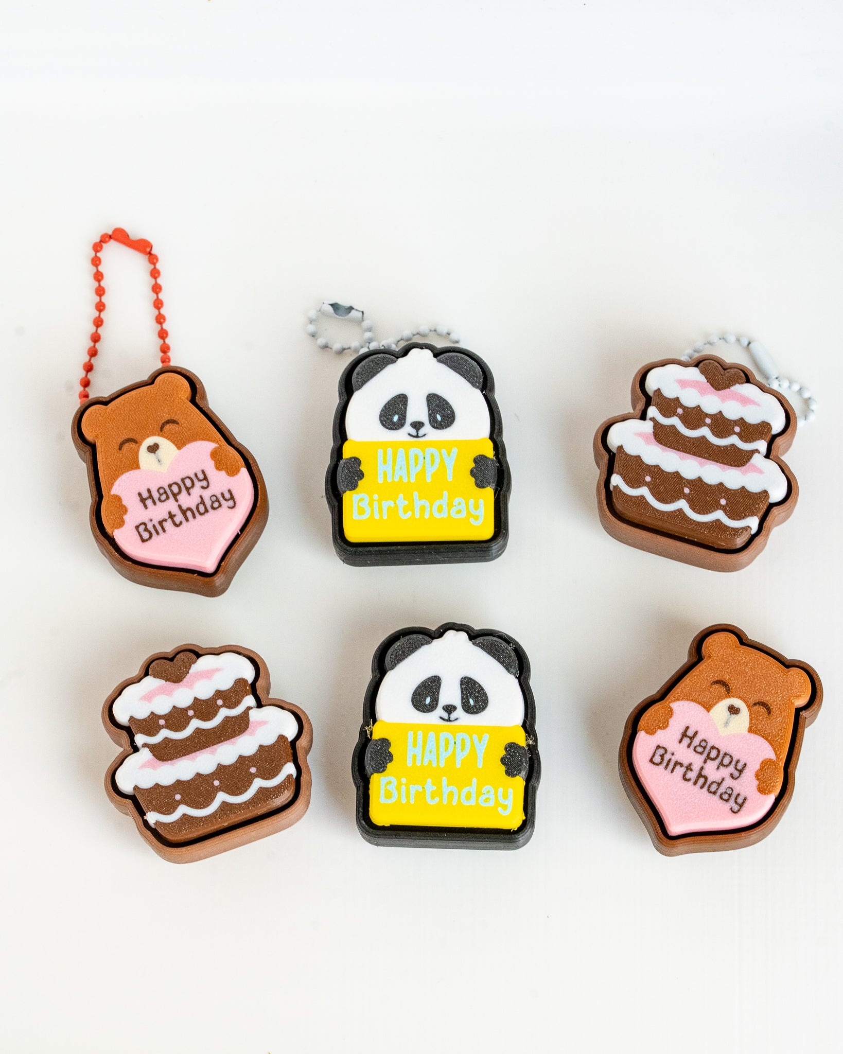 Birthday Clickers Collection | Panda, Bear & Cake