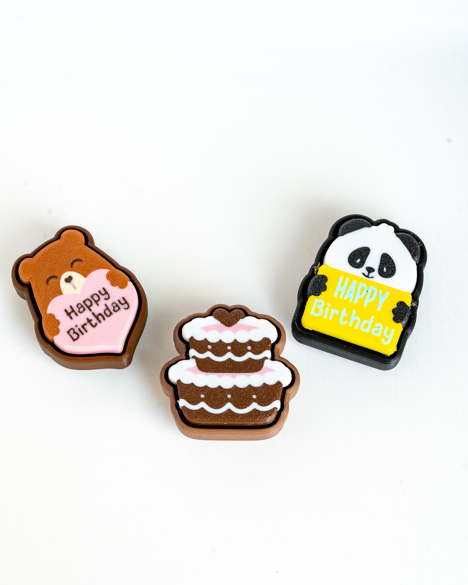 Birthday Clickers Collection | Panda, Bear & Cake