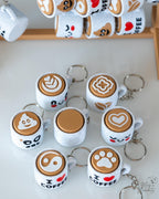 Coffee Cup Clickers - Cute 3D Printed Keychain Decorations