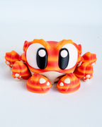 Cute Articulated Fidget Crab 3D Printed Sensory Desk Decorative Gift UK