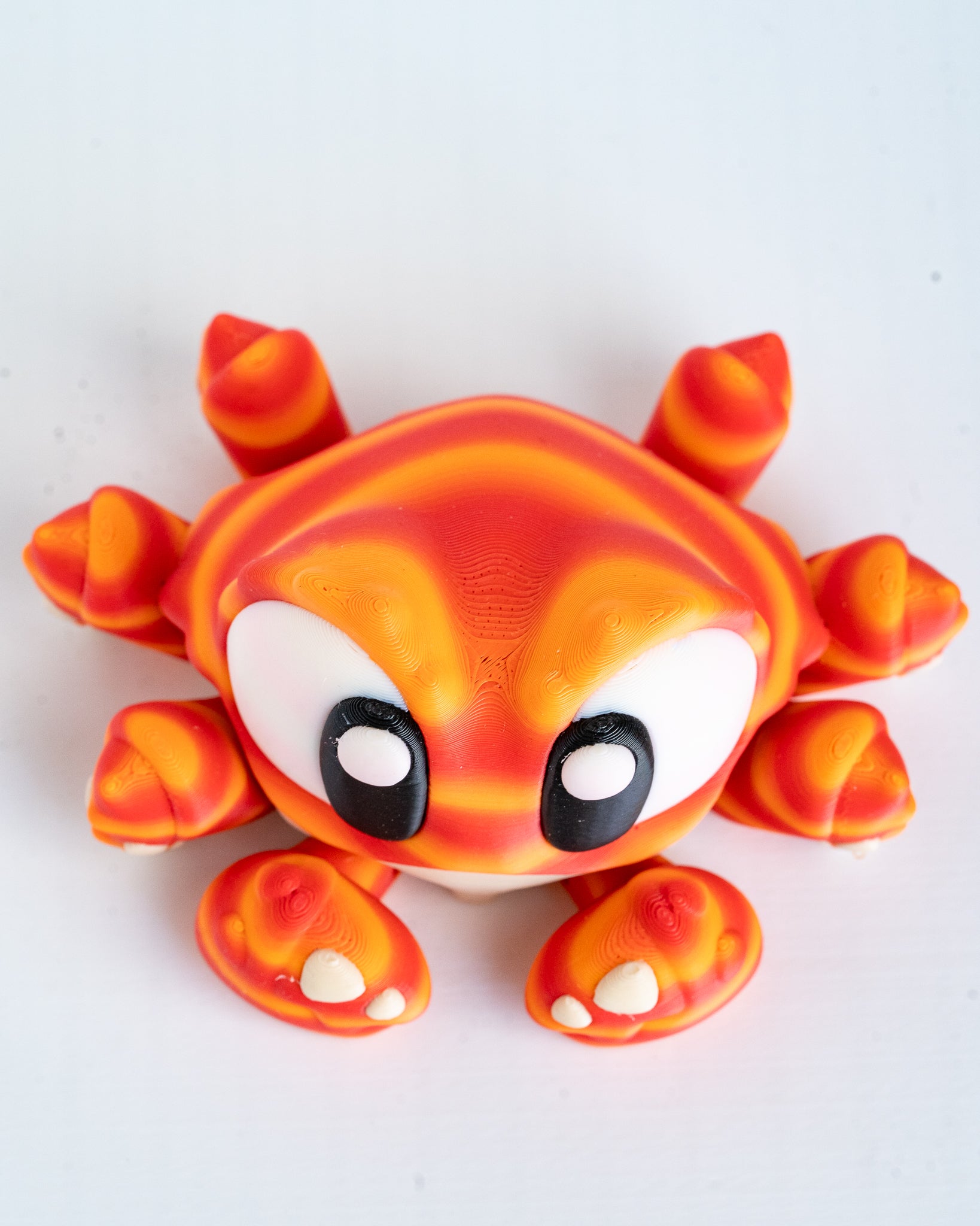 Cute Articulated Fidget Crab 3D Printed Sensory Desk Decorative Gift UK