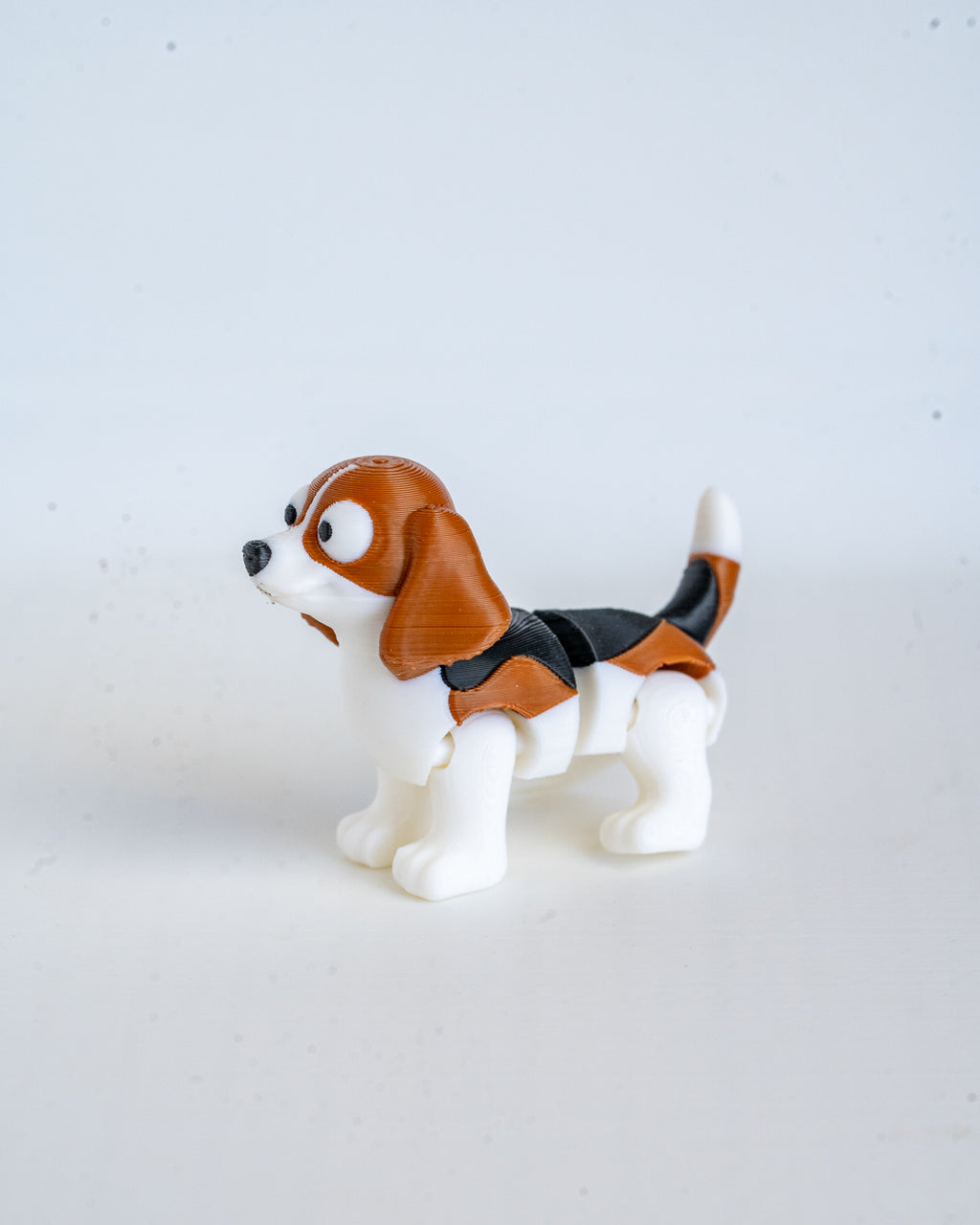 Beagle Camping Playset | 3D Printed Dog with Tent & Campfire | Dog Lover Gift