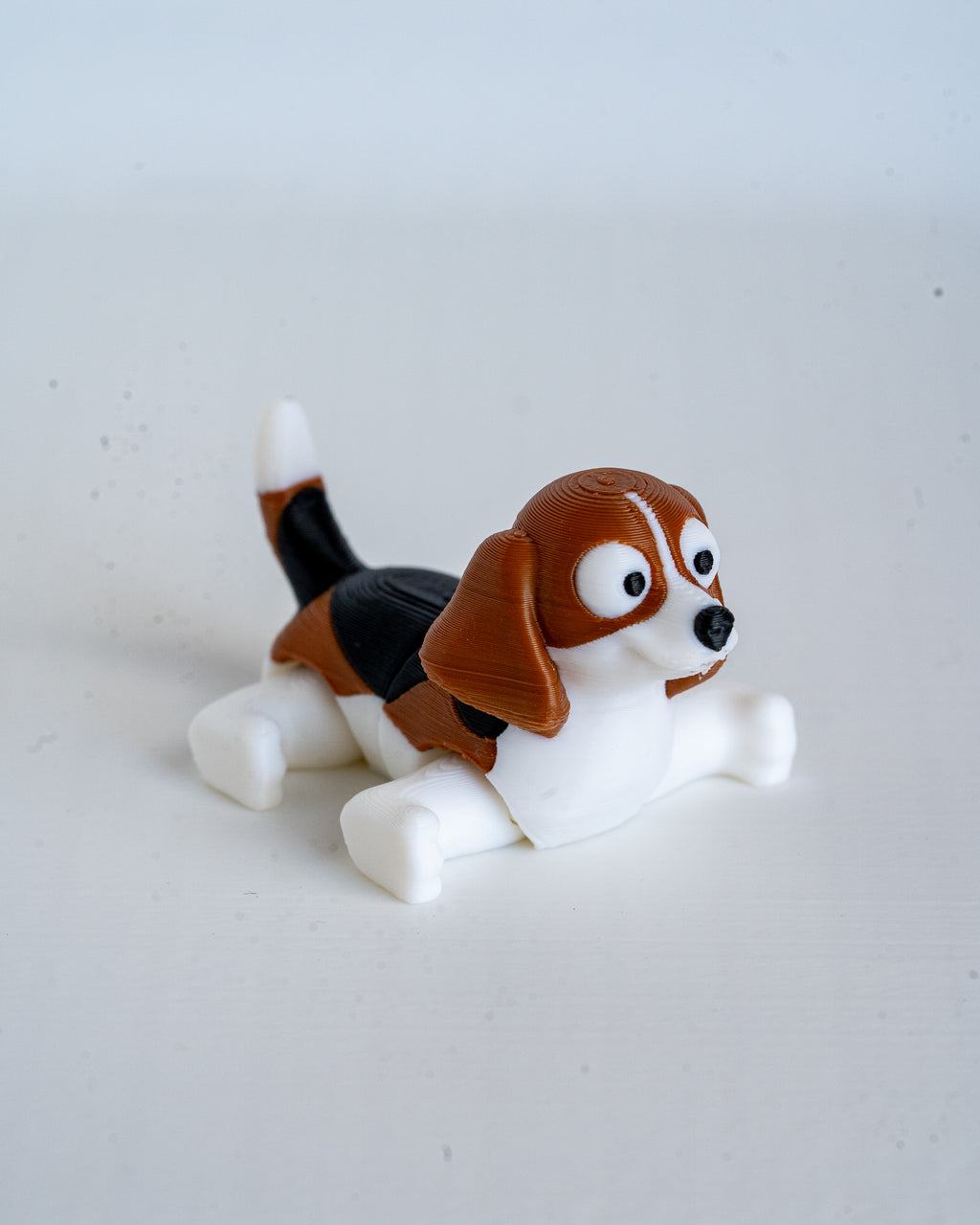Beagle Camping Playset | 3D Printed Dog with Tent & Campfire | Dog Lover Gift