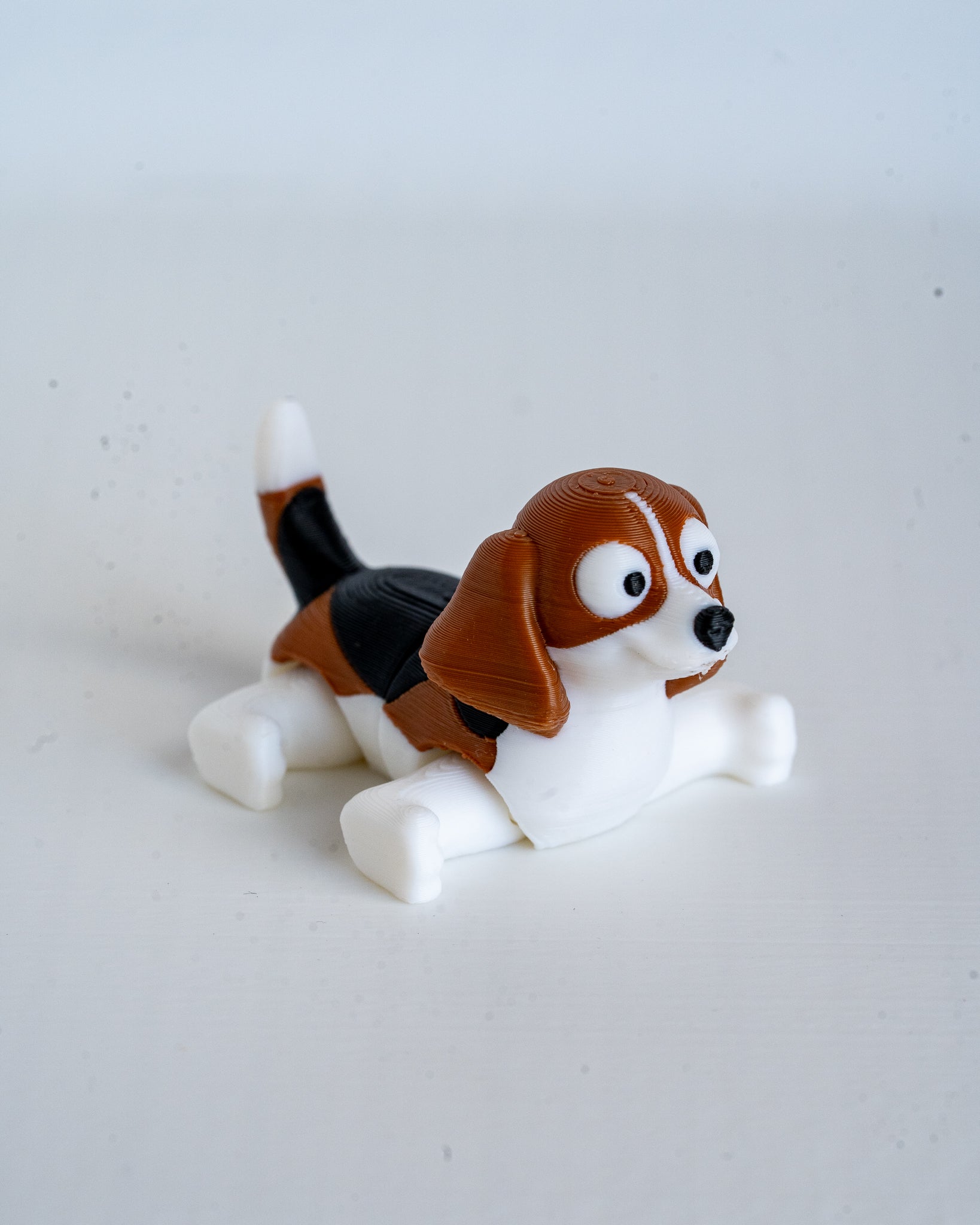 Beagle Camping Playset | 3D Printed Dog with Tent & Campfire | Dog Lover Gift
