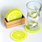 Citrus Coaster Set with Holder - 6 Piece 3D Printed Drink Coasters