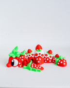Strawberry Dragon - Articulated 3D Printed Strawberry & Cream Dessert