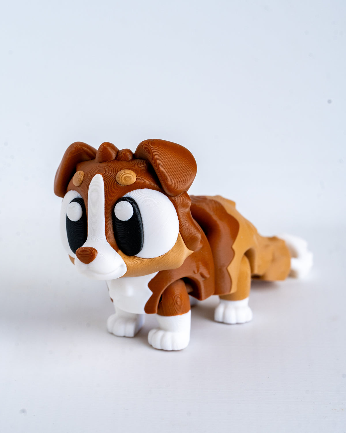 Australian Shepherd Articulated 3D Printed Dog Figurine
