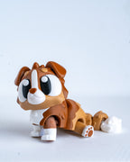 Australian Shepherd Articulated 3D Printed Dog Figurine