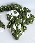 Monstera Variegata Dragon - Large Articulated 3D Printed Dragon