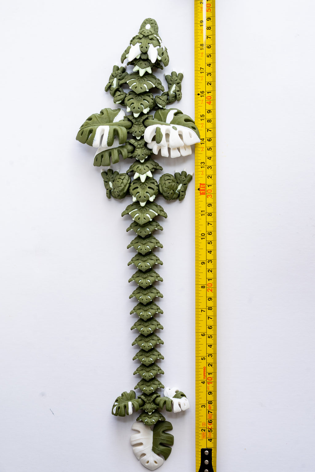 Monstera Variegata Dragon - Large Articulated 3D Printed Dragon