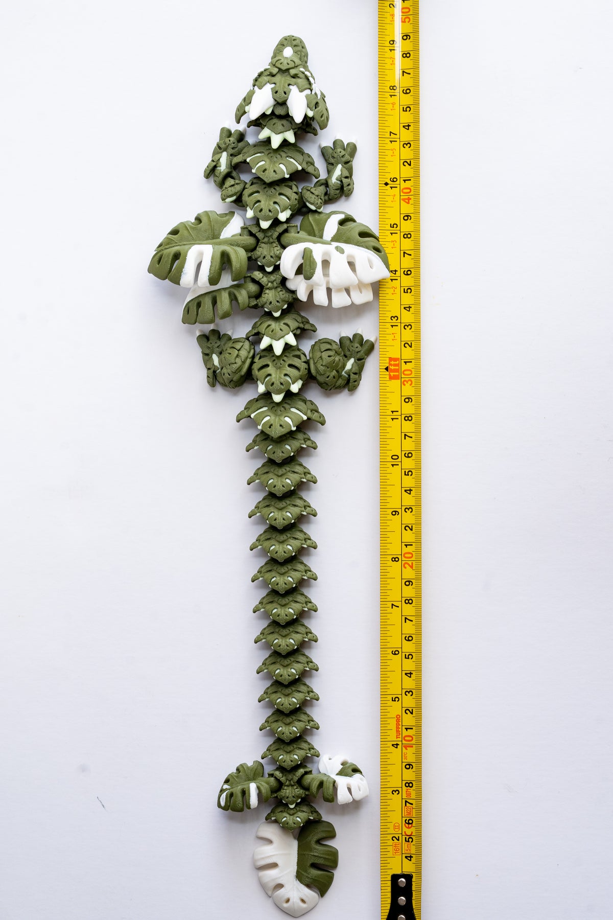 Monstera Variegata Dragon - Large Articulated 3D Printed Dragon