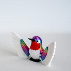 Rainbow Hummingbird - 3D Printed Bird Figurine