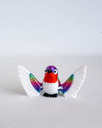 Rainbow Hummingbird - 3D Printed Bird Figurine