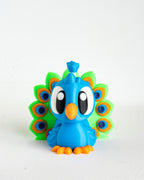 Colourful Peacock - 3D Printed Bird Figurine