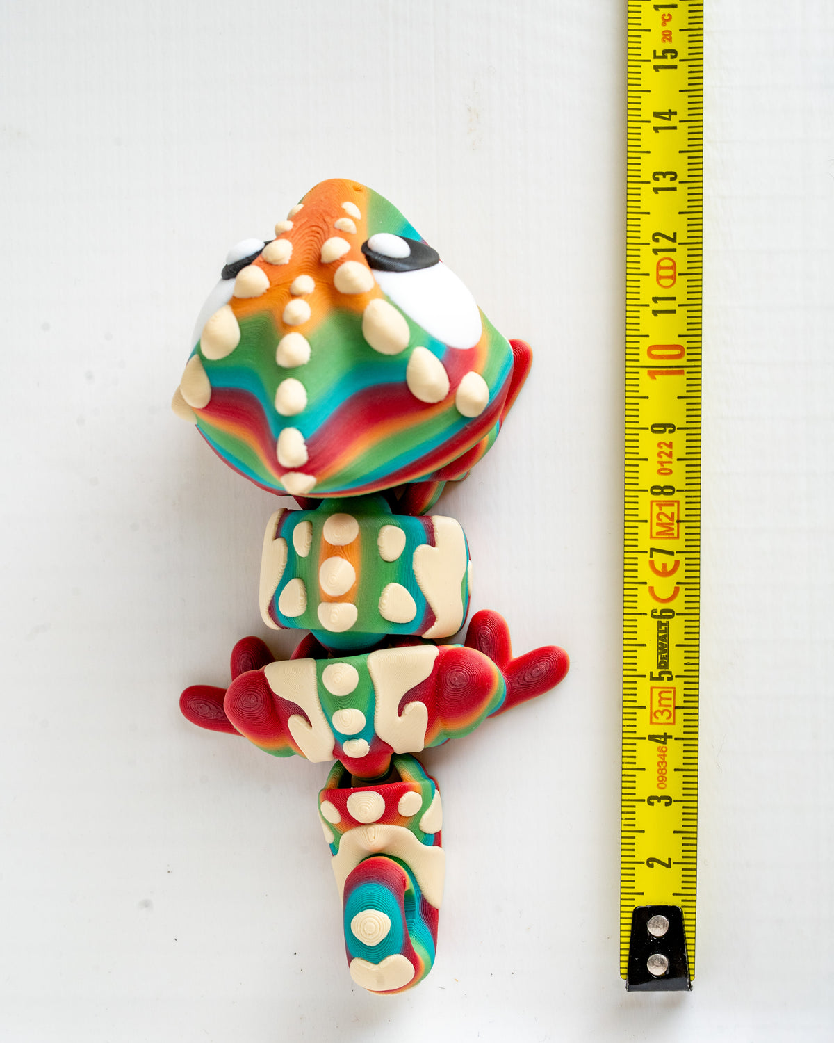 Rainbow Chameleon - Articulated 3D Printed Figurine