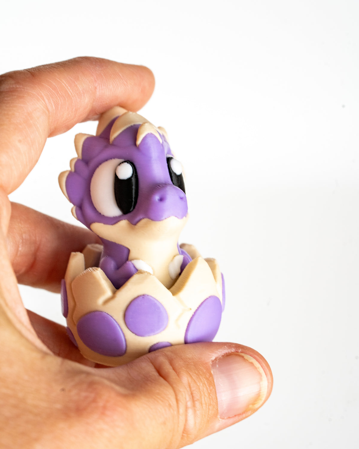 Baby Dino Clicker - 3D Printed Dinosaur in Egg