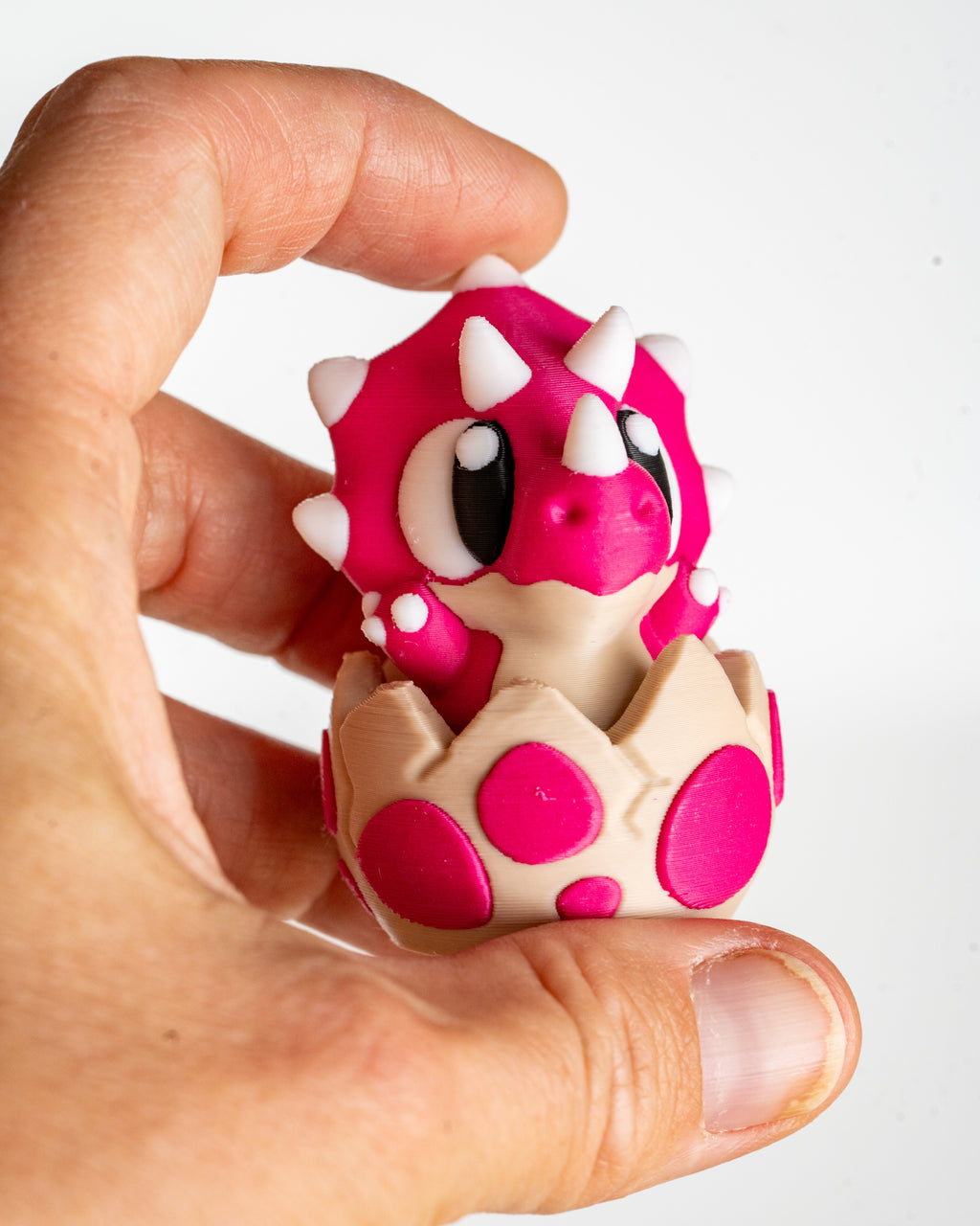 Baby Dino Clicker - 3D Printed Dinosaur in Egg