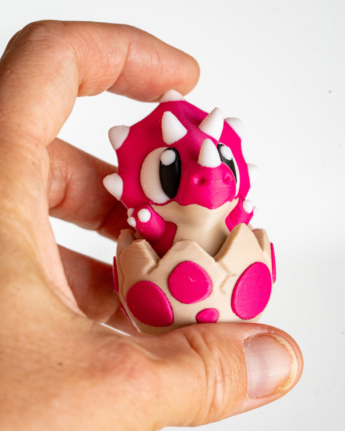 Baby Dino Clicker - 3D Printed Dinosaur in Egg