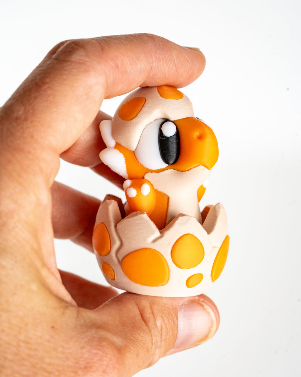 Baby Dino Clicker - 3D Printed Dinosaur in Egg