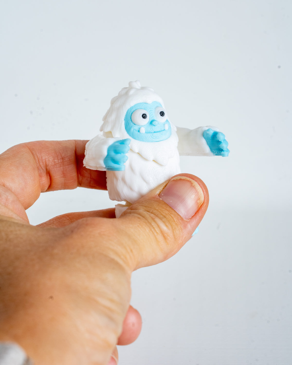 Yeti with Snow Cave - 3D Printed Winter Display Set