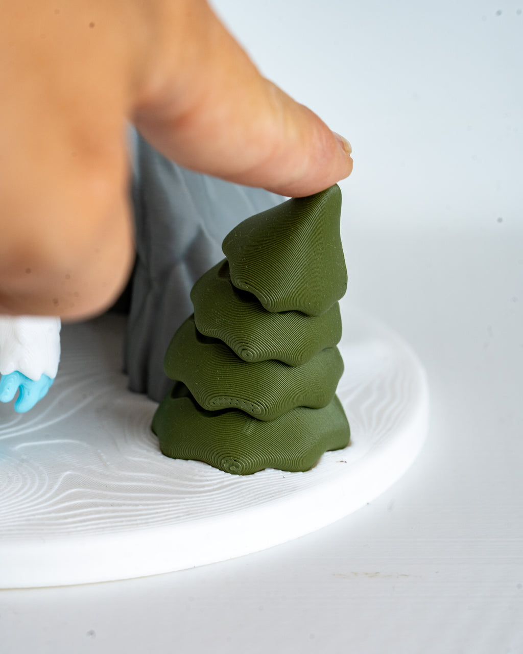 Yeti with Snow Cave - 3D Printed Winter Display Set