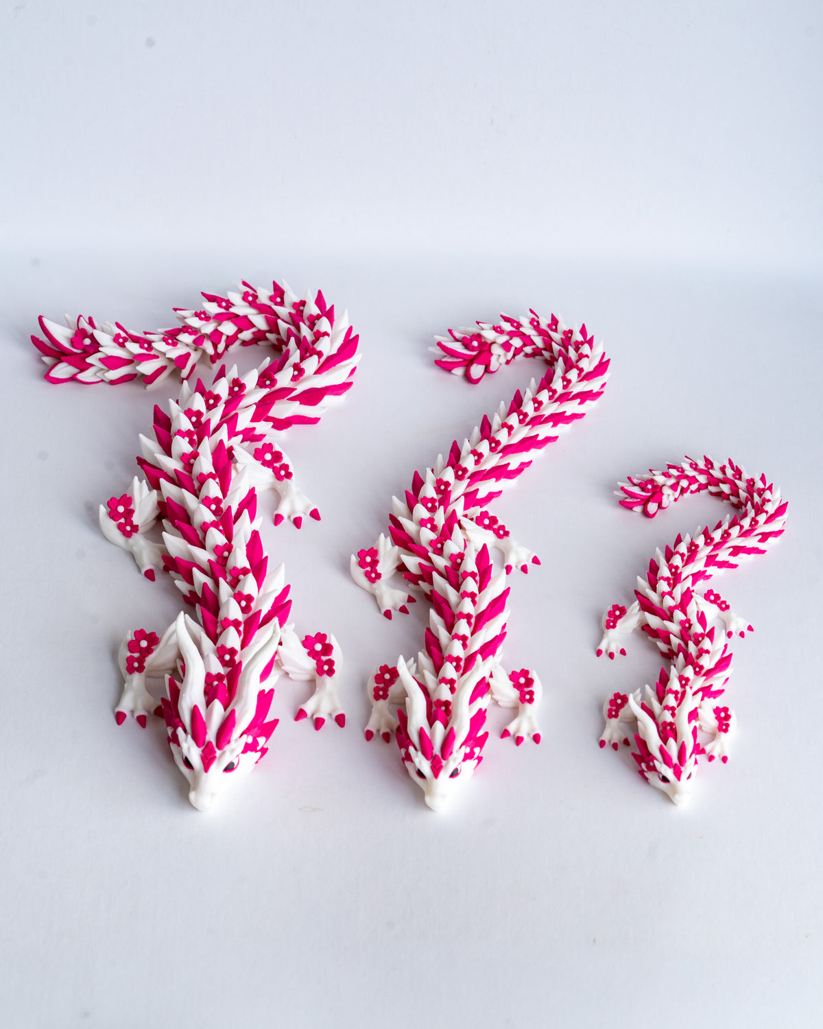 Sakura Dragon - Articulated Cherry Blossom Dragon - 3 Sizes