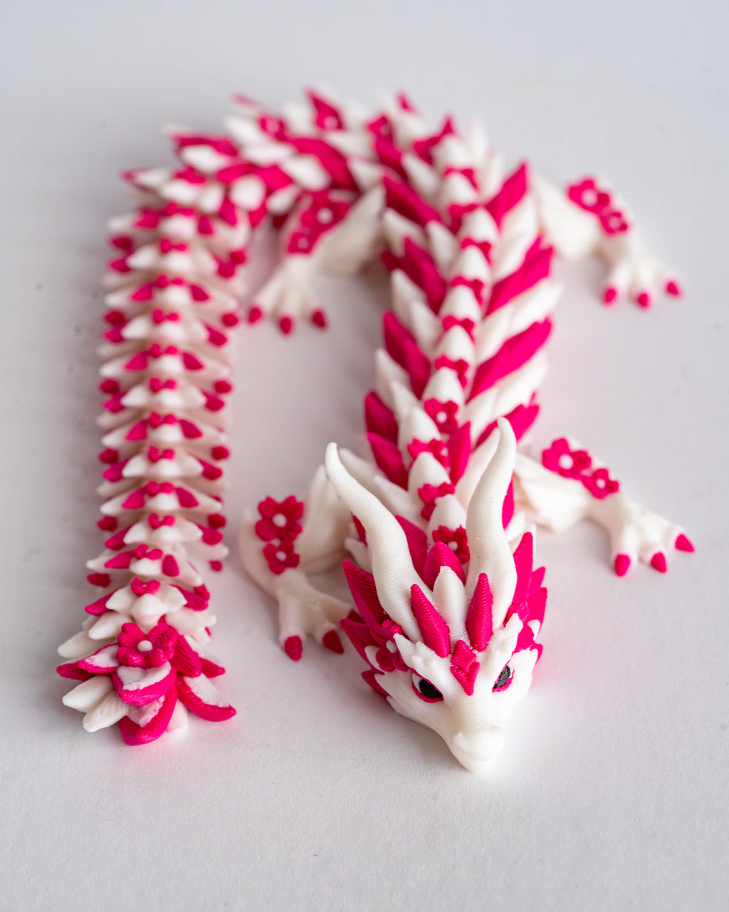 Sakura Dragon - Articulated Cherry Blossom Dragon - 3 Sizes