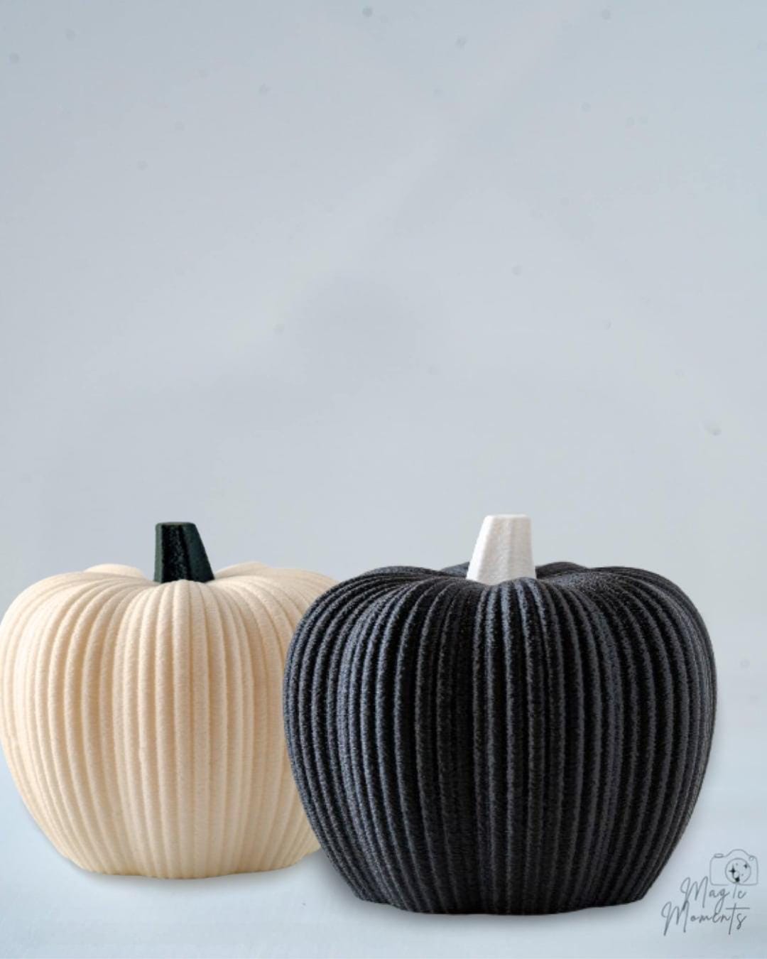 Cute fuzzy pumpkin autumn decor