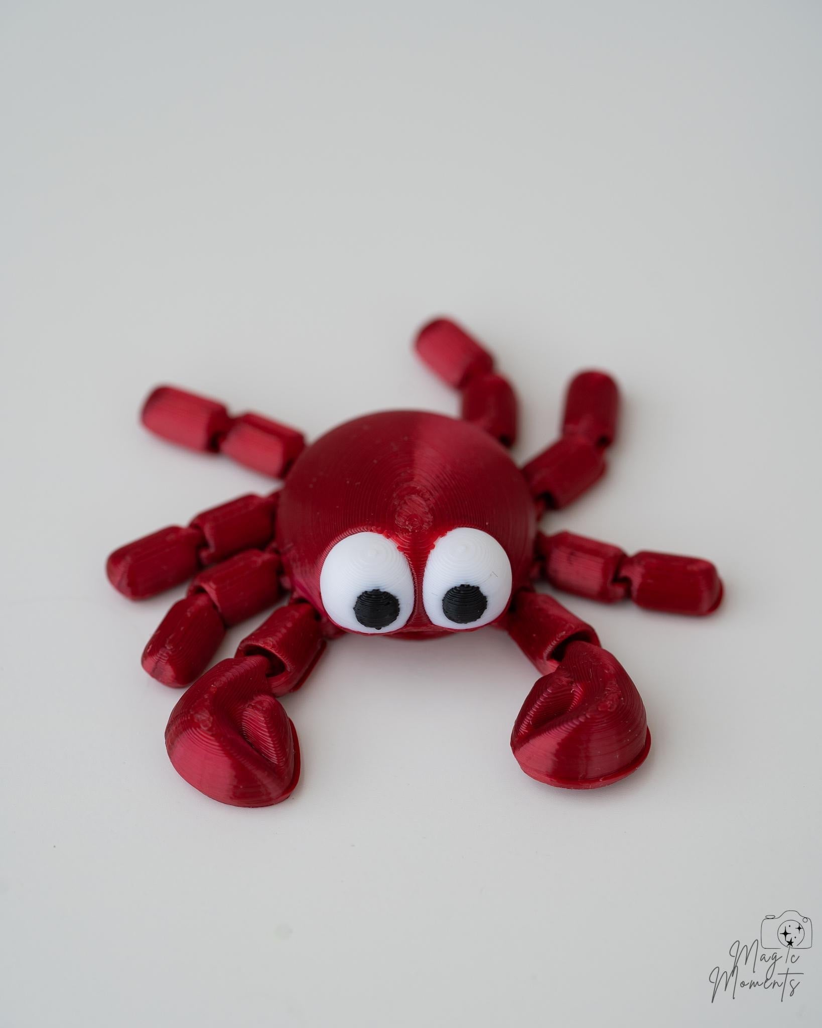 crab figurine 3d printed ocean animal decorative figure