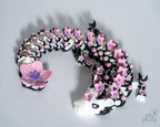 Detailed blossom dragon with flexible segmented design