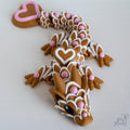 valentine gingerbread dragon 3d printed articulated fantasy creature