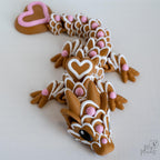 valentine gingerbread dragon 3d printed articulated fantasy creature