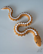 Flexible snake decorative figure with detailed scales
