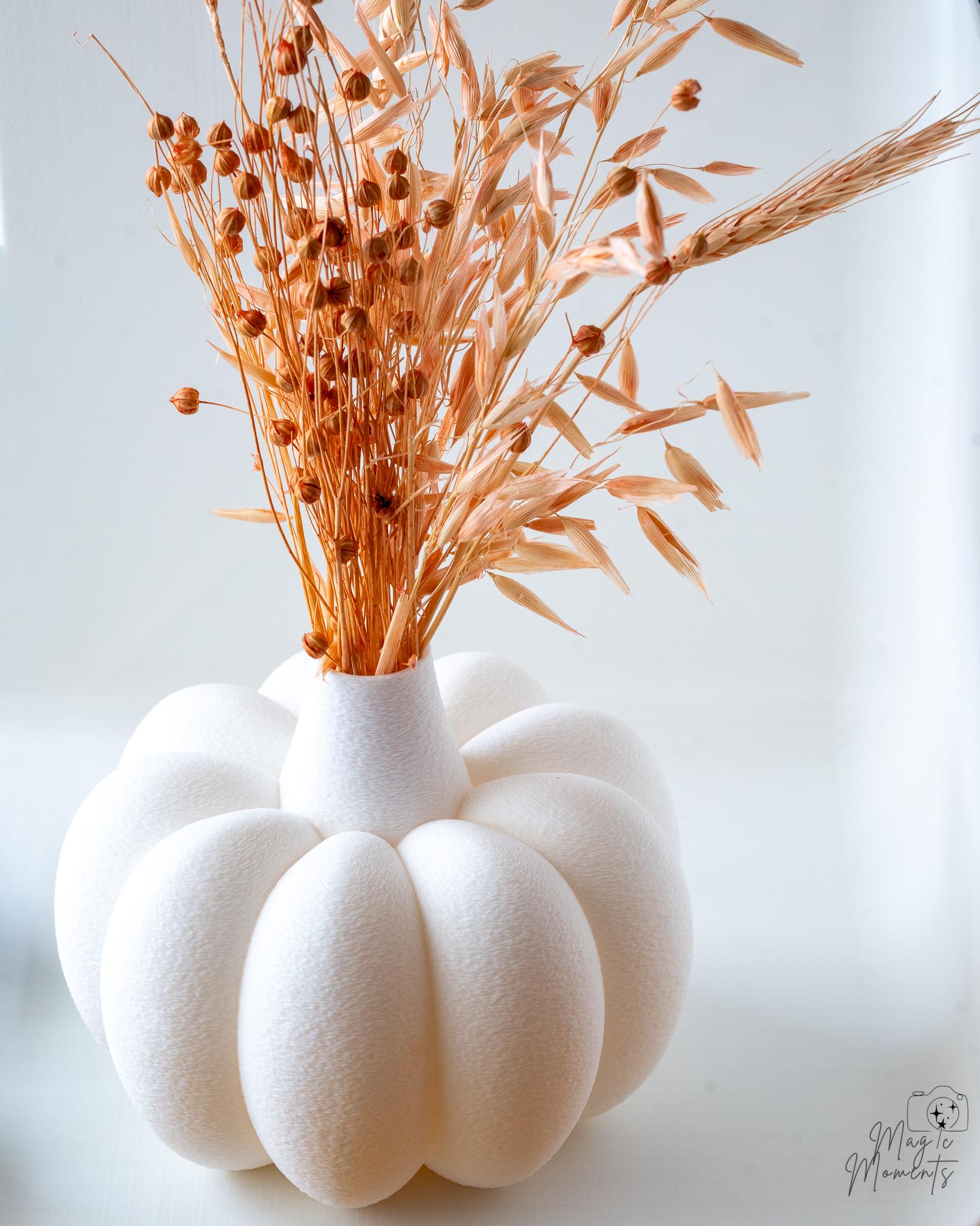pumpkin vase 3d printed autumn home decor