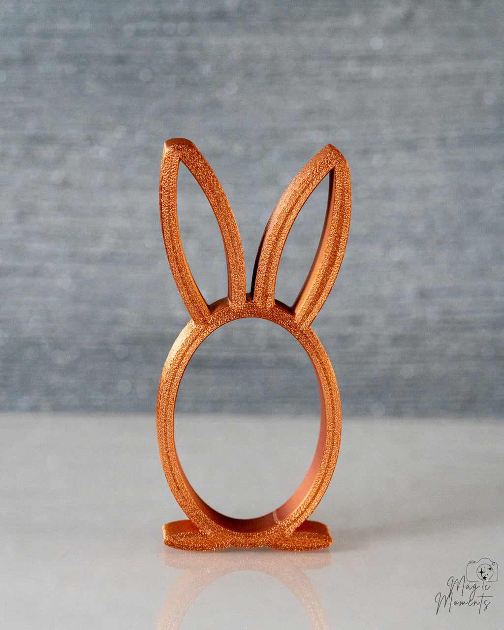 Bronze bunny egg stand for Easter treats