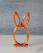 Bronze bunny egg stand for Easter treats