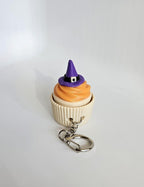 witch cupcake clicker with keychain