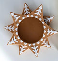 Star shaped snowflake tealight holder