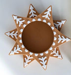 Star shaped snowflake tealight holder