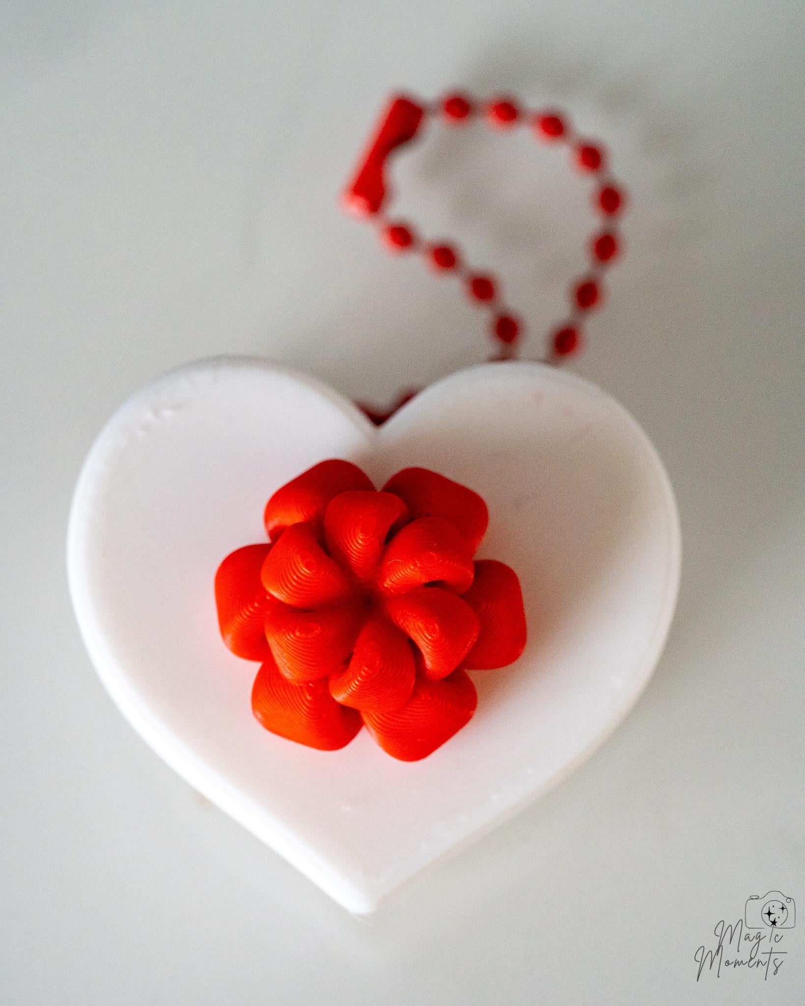 Heart Clicker - Colourful Heart Fidget Keychain