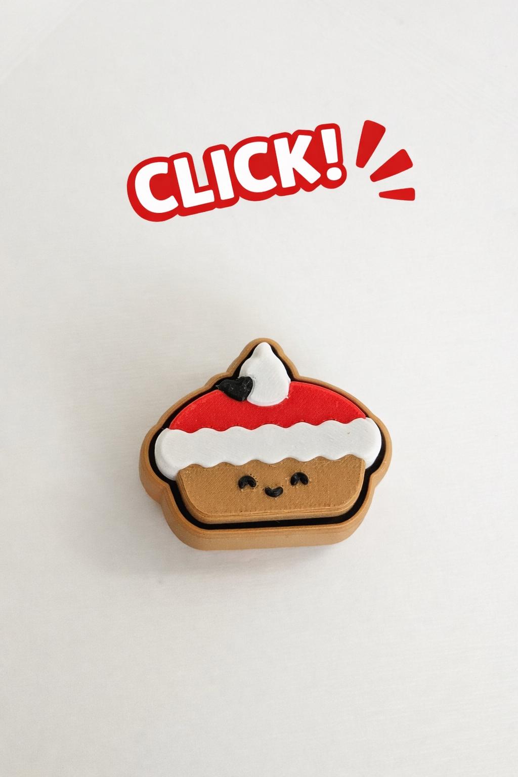 cute christmas pudding clicker