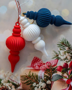 modern christmas hanging ornaments set