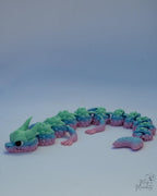 Flexible dragon figure with movable body segments