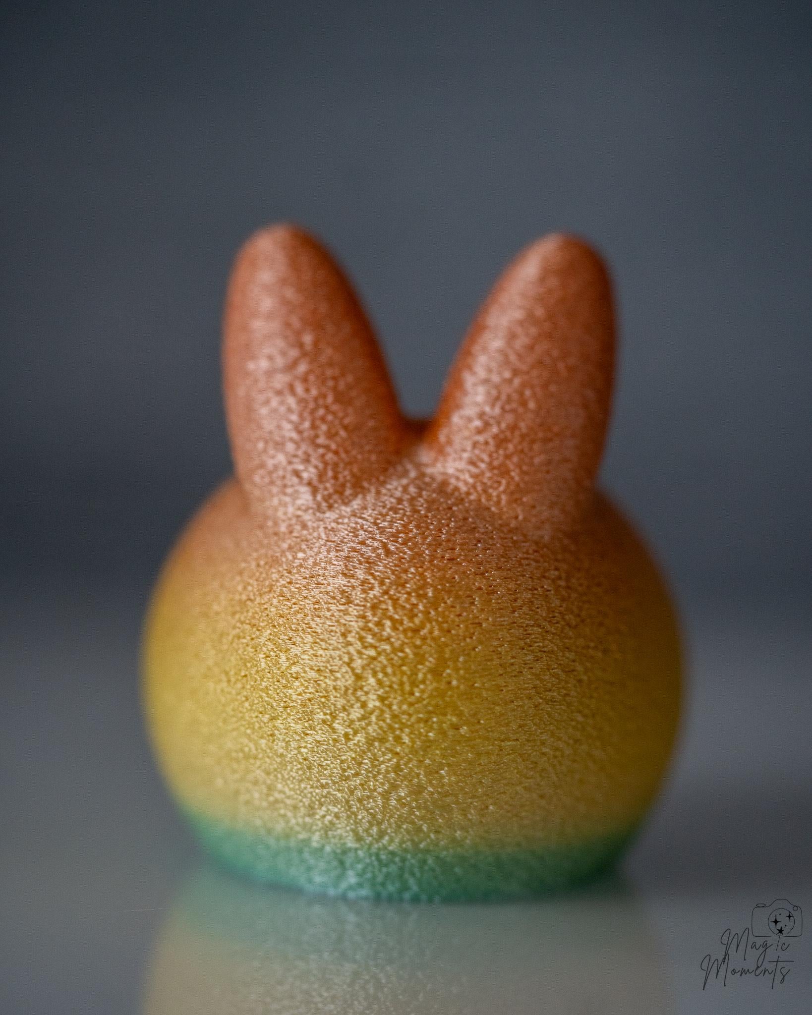 multicolor bunny tealight holder