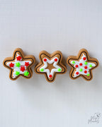 gingerbread star clicker keychains