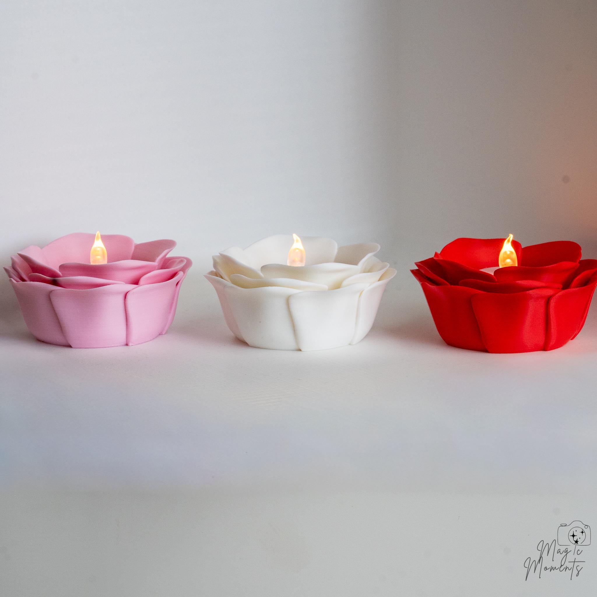 flower tealight holders decor