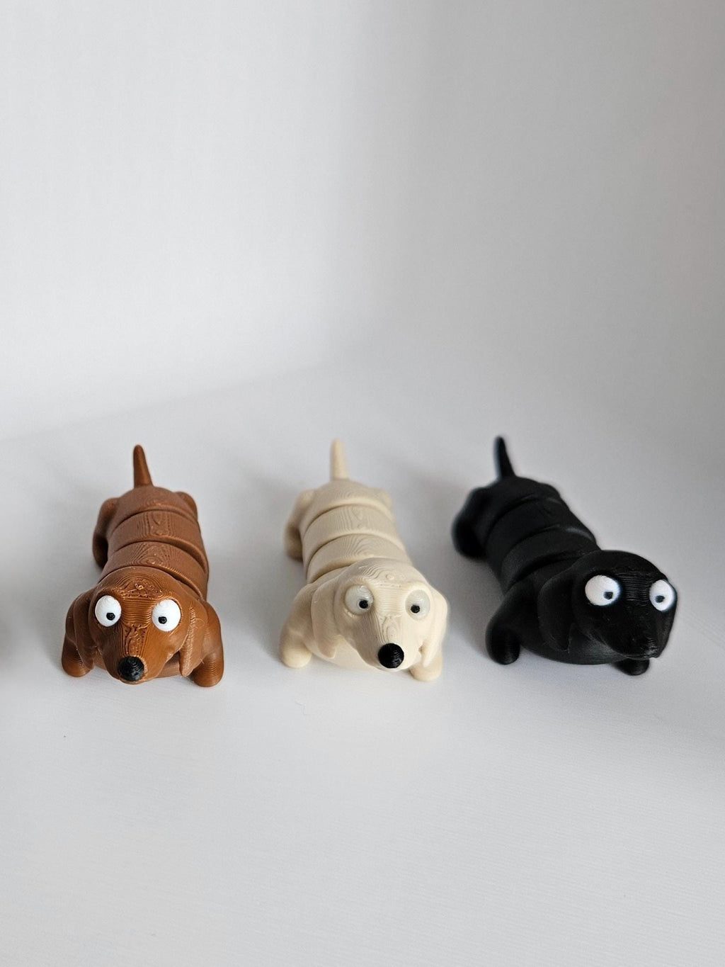 Mini dog figures displayed together